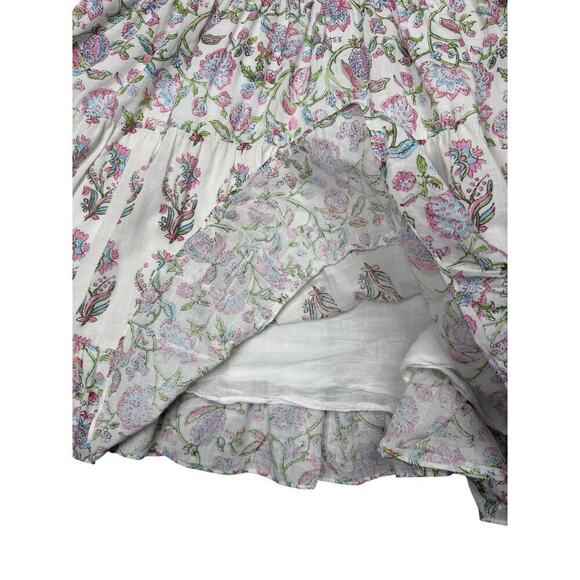 Celina Moon Women's High Neck Floral Spring Mini Dress with Ruffles Size XL - Picture 5 of 11